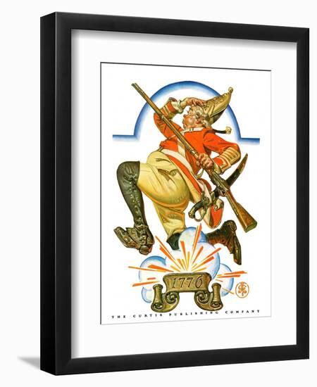 "Running Redcoat,"June 28, 1930-Joseph Christian Leyendecker-Framed Giclee Print