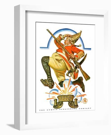 "Running Redcoat,"June 28, 1930-Joseph Christian Leyendecker-Framed Giclee Print