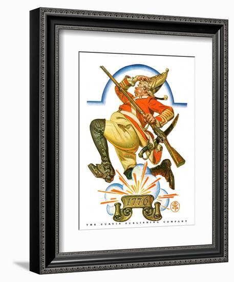 "Running Redcoat,"June 28, 1930-Joseph Christian Leyendecker-Framed Giclee Print