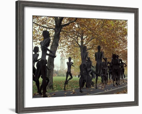 Running Sculptures Commemorating the Lilac Bloomsday Run, Spokane, Washington, USA-Jamie & Judy Wild-Framed Photographic Print