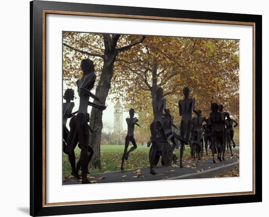 Running Sculptures Commemorating the Lilac Bloomsday Run, Spokane, Washington, USA-Jamie & Judy Wild-Framed Photographic Print