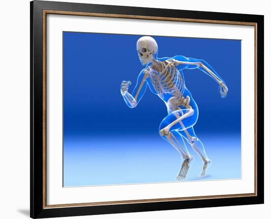 Running Skeleton In Body, Artwork-Roger Harris-Framed Photographic Print