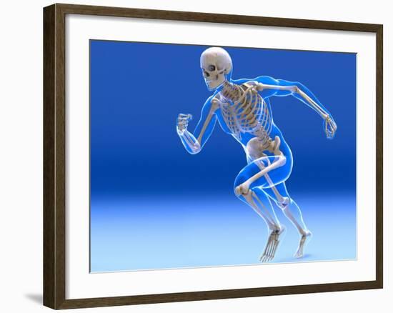 Running Skeleton In Body, Artwork-Roger Harris-Framed Photographic Print