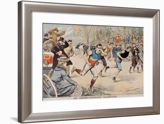 Running, the National Cross Country, from 'Le Petit Journal', 15th March 1903-null-Framed Giclee Print