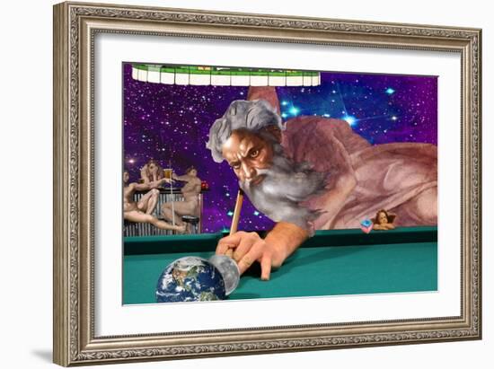 Running The Table-Aberrant Art-Framed Giclee Print