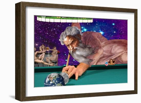 Running The Table-Aberrant Art-Framed Giclee Print