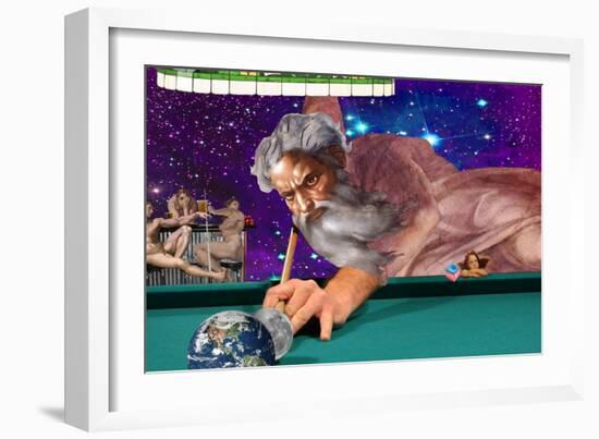 Running The Table-Aberrant Art-Framed Giclee Print