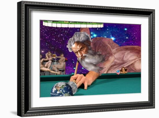 Running The Table-Aberrant Art-Framed Giclee Print