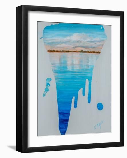 Running Water II-Sandra Iafrate-Framed Art Print