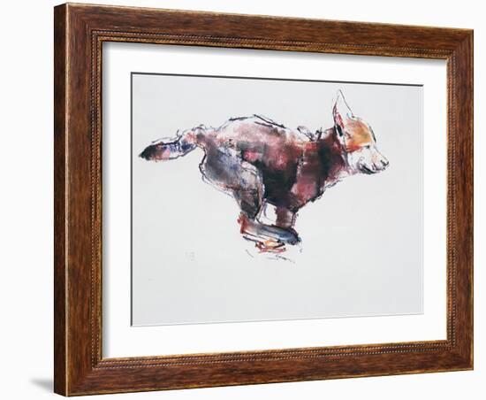 Running Wolf Pup-Mark Adlington-Framed Giclee Print