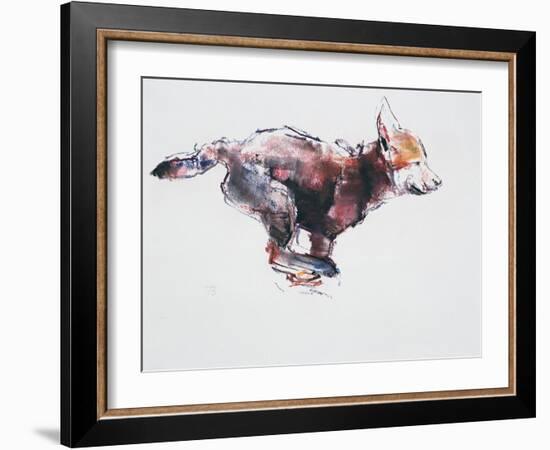 Running Wolf Pup-Mark Adlington-Framed Giclee Print