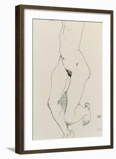 Running Woman, 1913-Egon Schiele-Framed Giclee Print