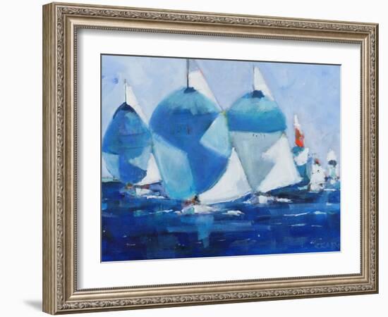 Running-Curt Crain-Framed Art Print