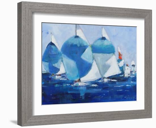 Running-Curt Crain-Framed Art Print