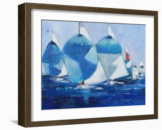 Running-Curt Crain-Framed Art Print