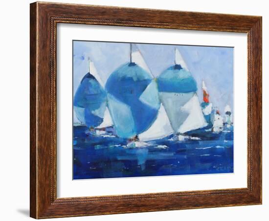 Running-Curt Crain-Framed Art Print