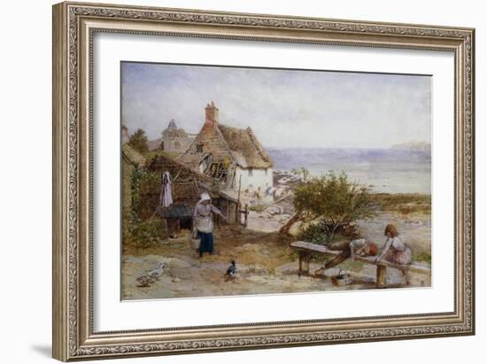 Runswick Bay, Yorkshire-Myles Birket Foster-Framed Giclee Print