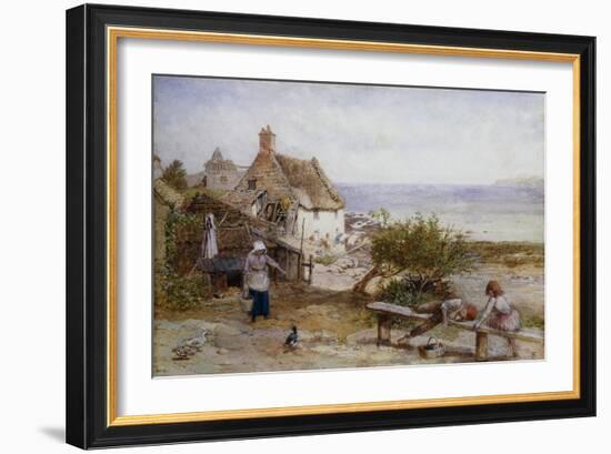 Runswick Bay, Yorkshire-Myles Birket Foster-Framed Giclee Print