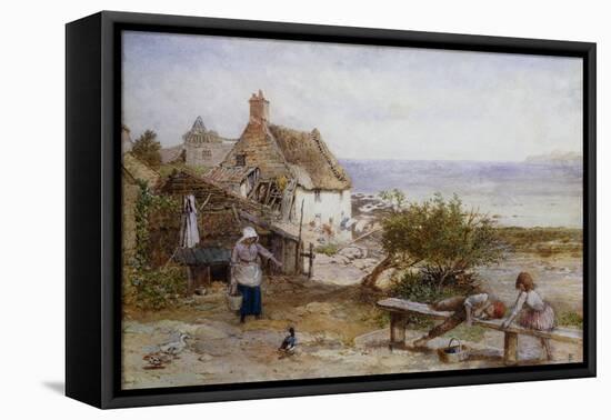 Runswick Bay, Yorkshire-Myles Birket Foster-Framed Premier Image Canvas