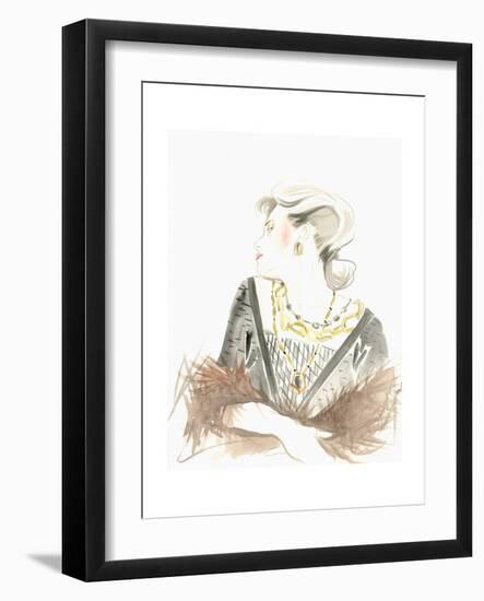 Runway Fashion IV-Laurencon-Framed Art Print