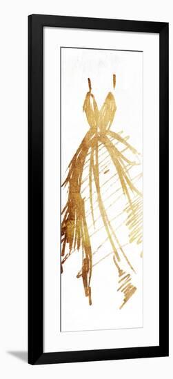 Runway Gold Dress-OnRei-Framed Art Print
