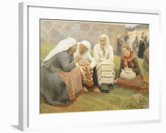 Ruokokoski Women, Finland 19th Century-Albert Edelfelt-Framed Giclee Print