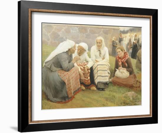 Ruokokoski Women, Finland 19th Century-Albert Edelfelt-Framed Giclee Print