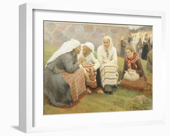 Ruokokoski Women, Finland 19th Century-Albert Edelfelt-Framed Giclee Print