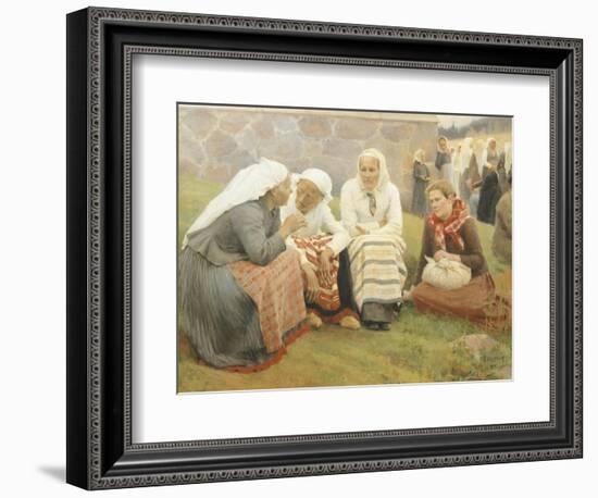 Ruokokoski Women, Finland 19th Century-Albert Edelfelt-Framed Giclee Print