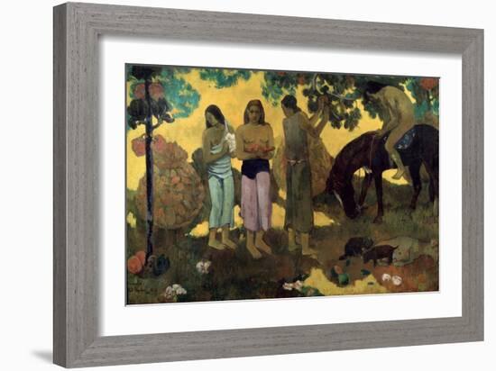 Rupe Rupe (Fruit Gatherin), 1899-Paul Gauguin-Framed Giclee Print