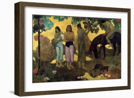 Rupe Rupe (Fruit Gatherin), 1899-Paul Gauguin-Framed Giclee Print