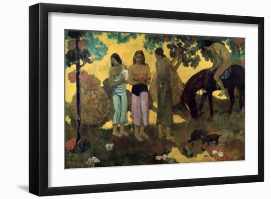 Rupe Rupe (Fruit Gatherin), 1899-Paul Gauguin-Framed Giclee Print