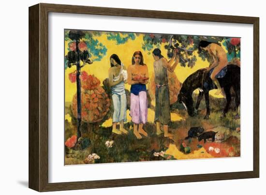 Rupe Rupe (Fruit Gathering), 1899-Paul Gauguin-Framed Giclee Print