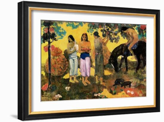 Rupe Rupe (Fruit Gathering), 1899-Paul Gauguin-Framed Giclee Print