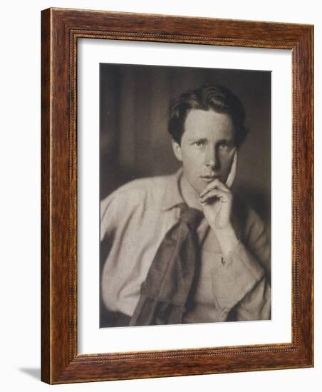Rupert Brooke English Writer, in 1913-null-Framed Photographic Print