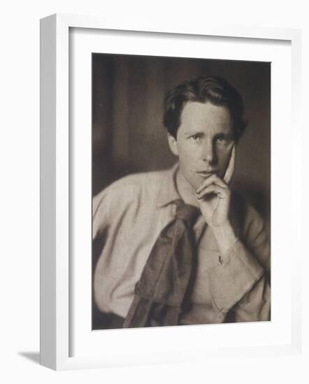 Rupert Brooke English Writer, in 1913-null-Framed Photographic Print