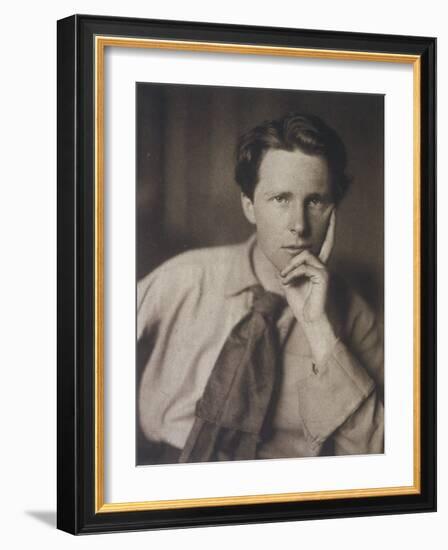 Rupert Brooke English Writer, in 1913-null-Framed Photographic Print