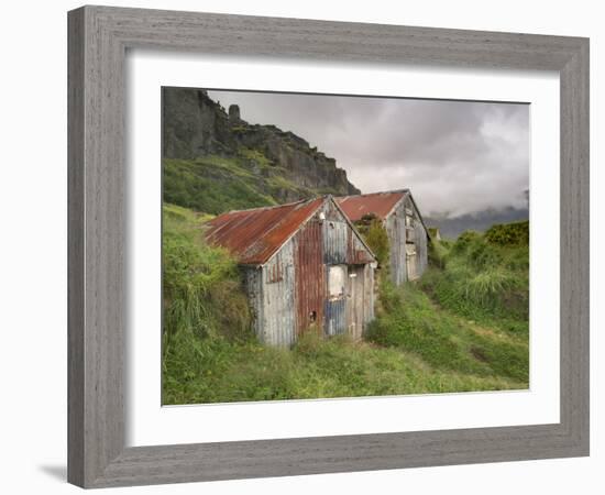 Rural Buildings, Iceland-Adam Jones-Framed Photographic Print