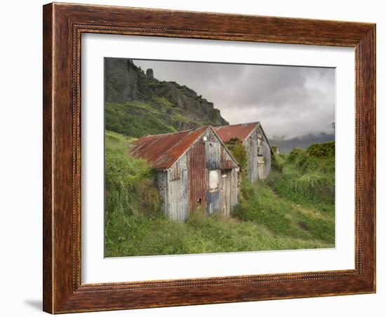 Rural Buildings, Iceland-Adam Jones-Framed Photographic Print