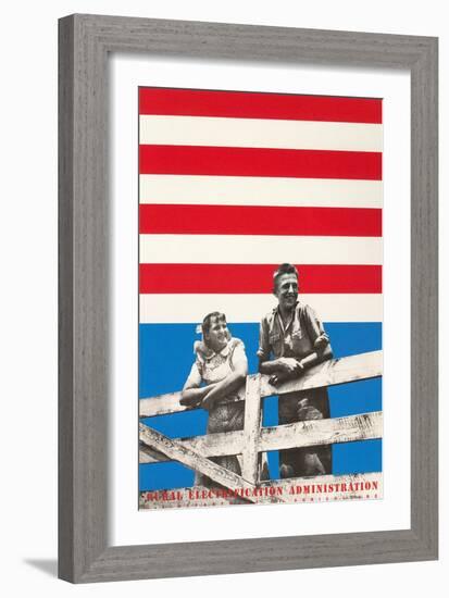 Rural Electrification Administration Poster-null-Framed Art Print