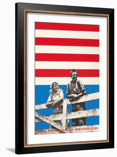 Rural Electrification Administration Poster-null-Framed Art Print