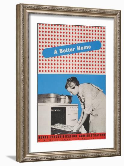 Rural Electrification Administration Poster-null-Framed Art Print