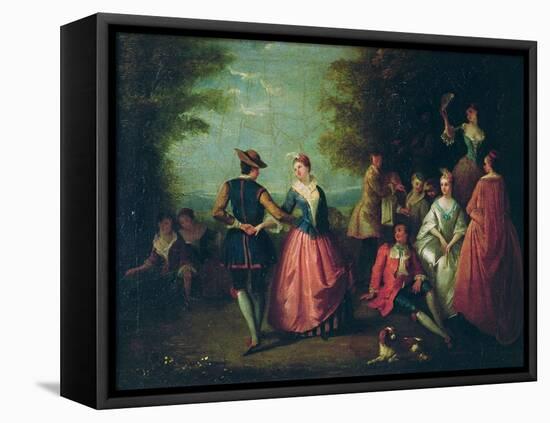 Rural Entertainment-Nicolas Lancret-Framed Premier Image Canvas