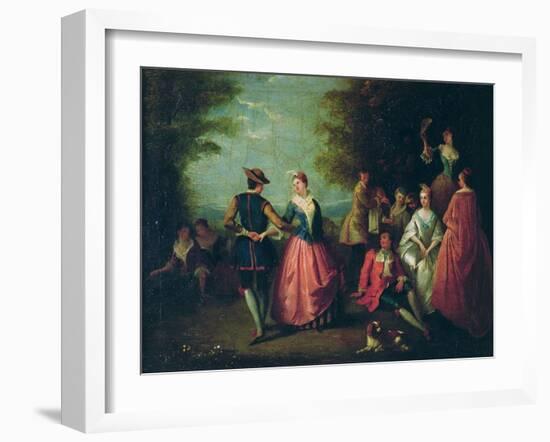 Rural Entertainment-Nicolas Lancret-Framed Giclee Print