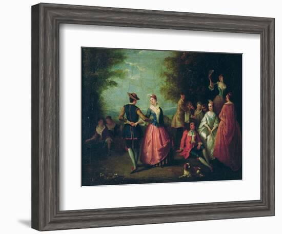 Rural Entertainment-Nicolas Lancret-Framed Premium Giclee Print