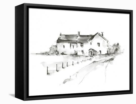 Rural Farmhouse Study I-Ethan Harper-Framed Stretched Canvas