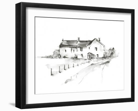 Rural Farmhouse Study I-Ethan Harper-Framed Art Print