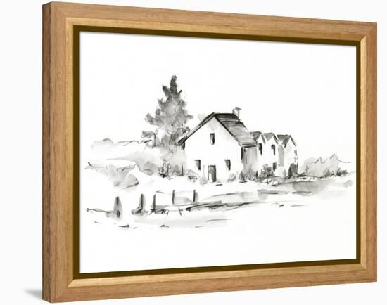 Rural Farmhouse Study II-Ethan Harper-Framed Stretched Canvas