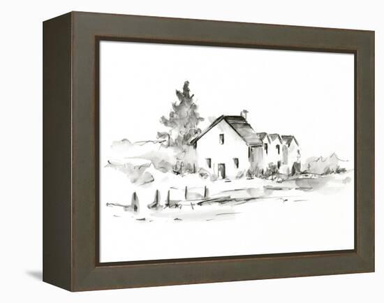 Rural Farmhouse Study II-Ethan Harper-Framed Stretched Canvas