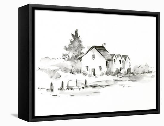 Rural Farmhouse Study II-Ethan Harper-Framed Stretched Canvas